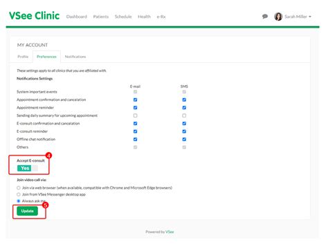 E Consult Settings Knowledgebase Vsee Clinic For Providers Vsee