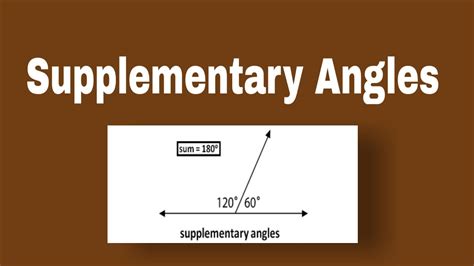 What Are Supplementary Angles Geometry Maths Youtube