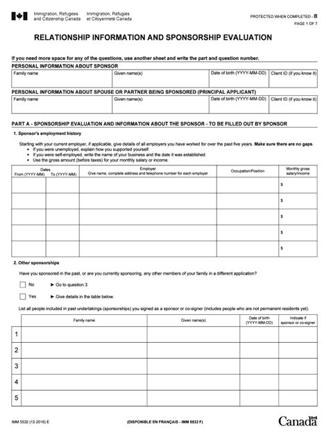 2016 Form Canada Imm 5532 E Fill Online Printable Fillable Blank