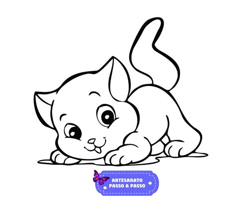 Desenhos De Gatos Para Copiar