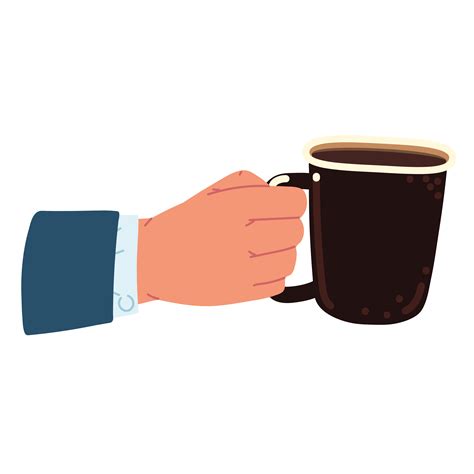 Hand Holding Cup Of Coffee 4100020 Vector Art At Vecteezy