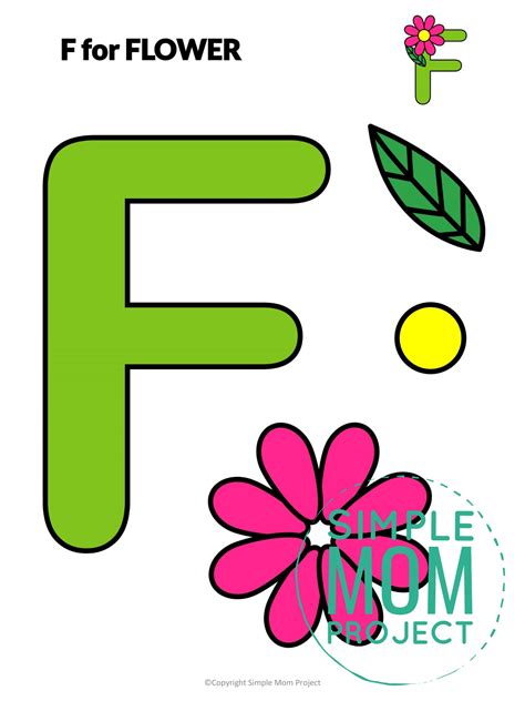 Free Printable Letter F Craft Template Simple Mom Project