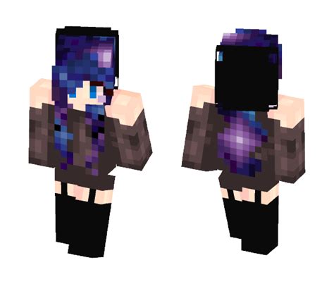 Download Hipster Girl Purple Hair Minecraft Skin For Free