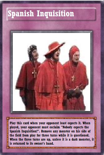 I didn't expect the spanish inquisition.. Nobody expects the Spanish Inquisition! by The4thFang on ...