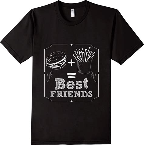 Hamburger Fries Bestfriends Funny Humor Food T Shirts Hamburger And