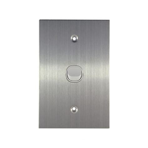 Light Switch One Gang Vertical Stainless Steel