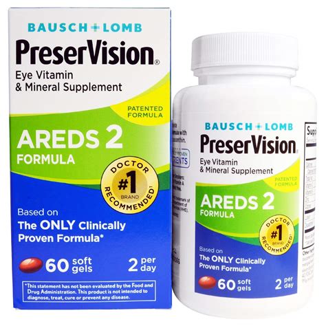 Preservision Eye Vitamin And Mineral Supplement Areds 2 Formula 60 Ct