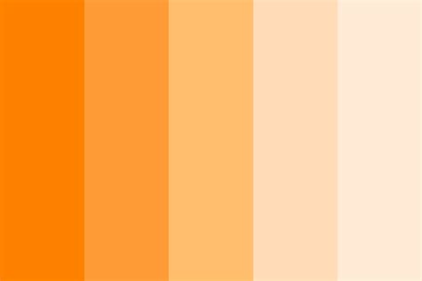 Bright To Light Orange Color Palette