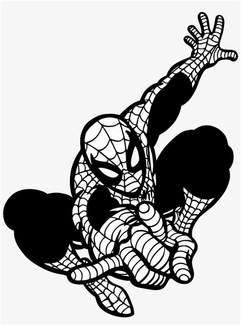 Spider Man SVG Black SpiderMan, Spider Man Silhouette Printable Vector