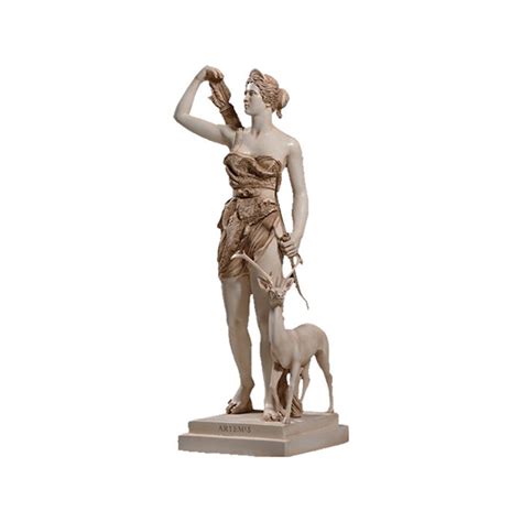Artemis Diana Goddess Statue Made Of Alabaster Museum Quality 60cm Etsy
