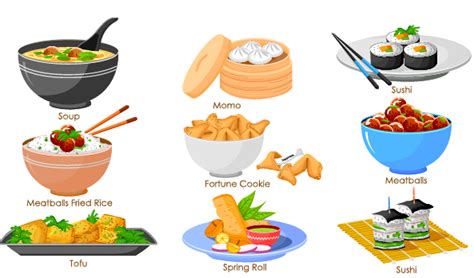 Chinese Food Vector Material Set 02 Free Download