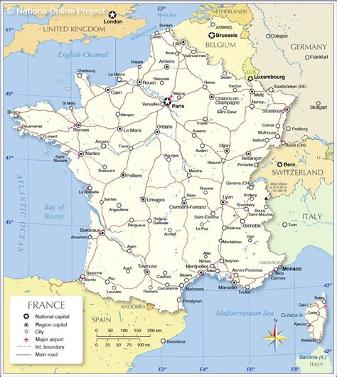 Aeroporti Francia Mappa Francia Mappa Aeroporti Internazionali