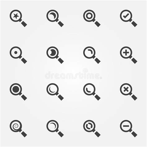 Search Icons Vector Set Stock Vector Illustration Of Design 51590778