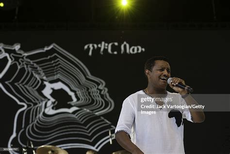 Ethiopian Musician Teddy Afro Performs On Stage As He Headlines An