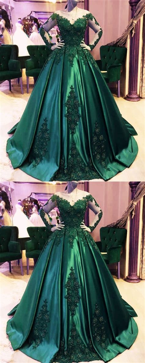 Ball Gown Emerald Green Wedding Dress Wedding