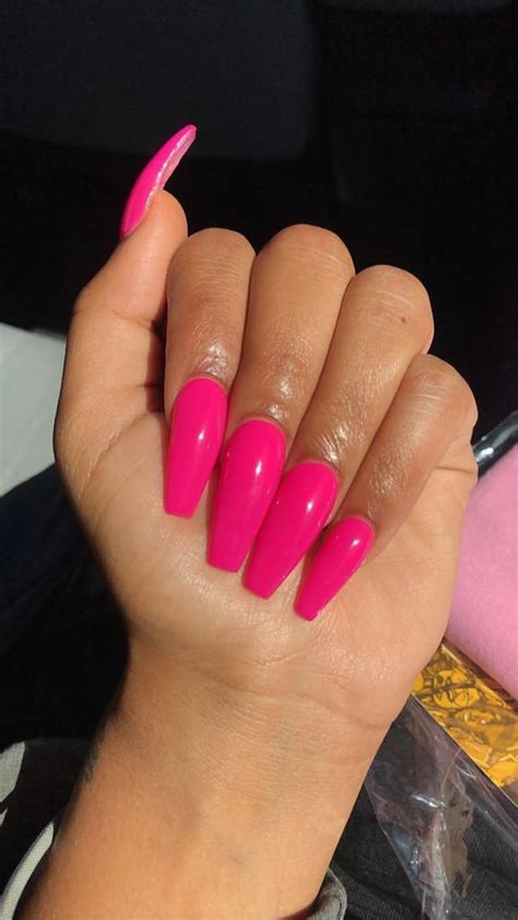 Pin By Olivia Pearl On N A I L S Pink Acrylic Nails Pink Nails Long