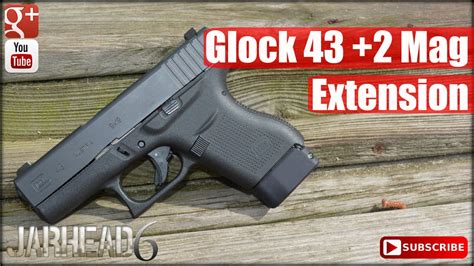 glock 43 2 mag extension by taran tactical youtube