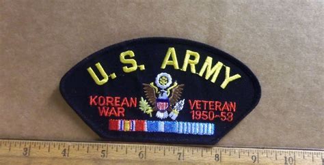 Us Army Korean War Veteran Embroidered Patch War Veterans Korean