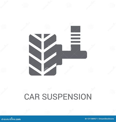 Car Suspension Icon Trendy Car Suspension Logo Concept On White Stock