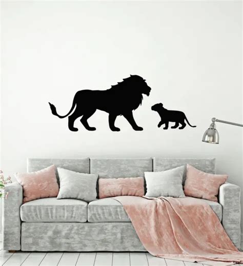 Vinyl Wall Decal Lion King African Animals Lion Cub Kids Room Stickers