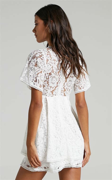 Do You Miss Me Dress In White Lace Showpo Usa