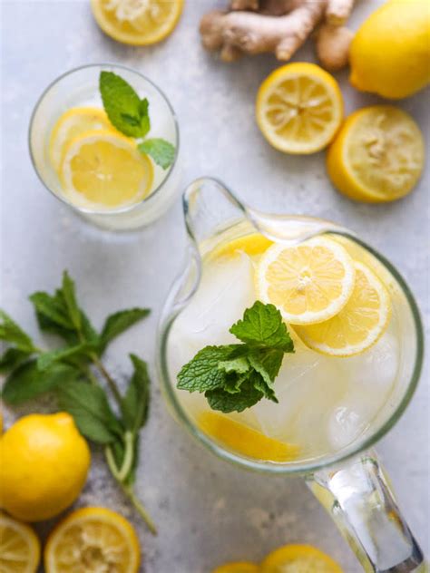 Check out this simple drink, the ginger gives it a nice kick. Ginger Lemonade - Completely Delicious