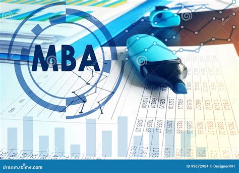Abbreviation Mba Master Of Business Administration Stock Photo Image