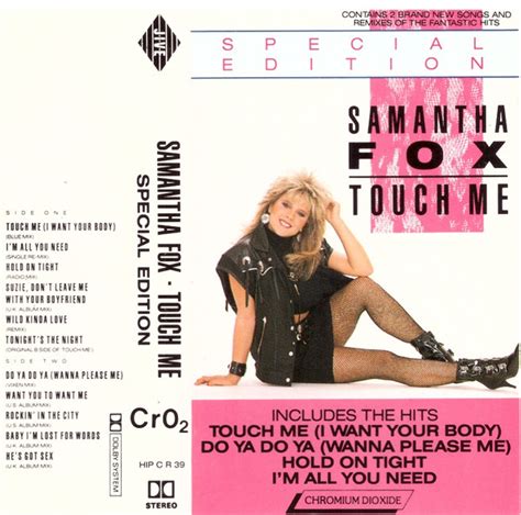 Samantha Fox Touch Me 1986 Cassette Discogs