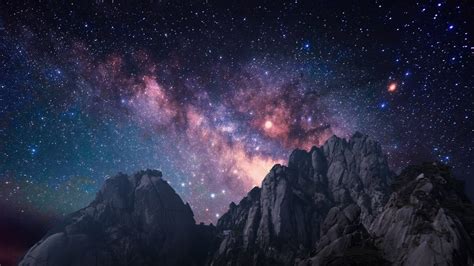 Milky Way Over The Huangshan Mountains In China Samanyolu Manzara