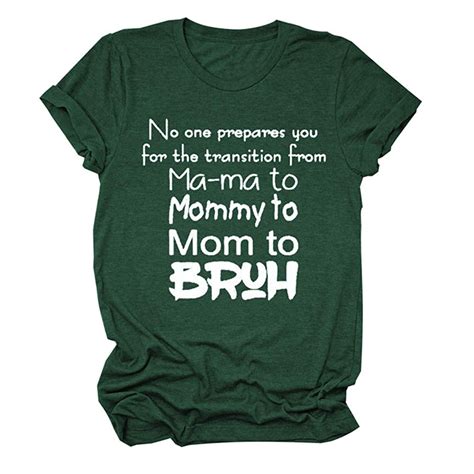 Buy Womens Momlife T Shirts Funny Saying With Ma Ma To Mommy To Mom To