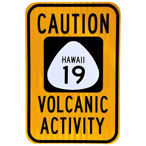 Hawaii Volcanic Activity Vintage Road Sign At 1stdibs Hawaii Road