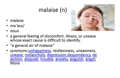 malaise meaning | Vocabulary cards, Vocabulary, English vocabulary