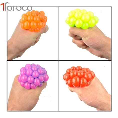 Tofoco Anti Stress Squeeze Hand Wrist Toy Balls Stress Relief Healthy