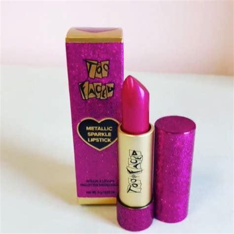 too faced will launch a 20th anniversary lipstick in 90s glitter packaging lipstick sparkle