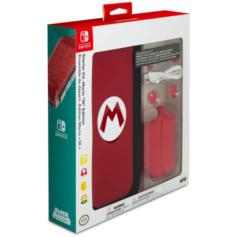Pdp Nintendo Switch Starter Kit Mario M Edition Nintendo Switch