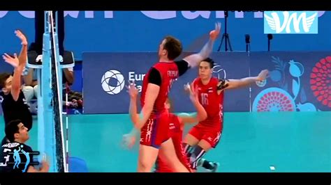 Top 10 Best Volleyball Attack In European Games 2015 Hd Youtube
