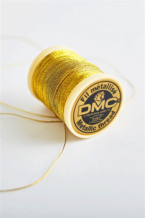 Metallic Embroidery Thread Dark Gold Metallic Threads Dmc