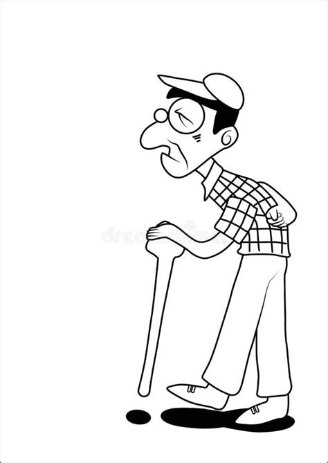 Old Man Cartoon Stock Illustration Illustration Of Wrinkled 26353449