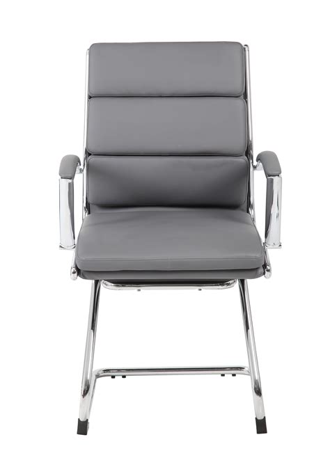 Boss Office Products Executive Caressoftplus Chair With Metal Chrome