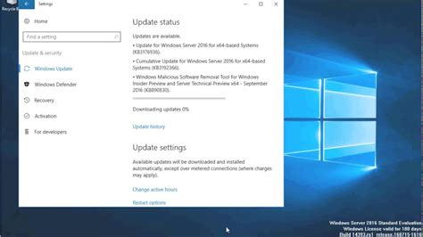 How To Install Updates On Server 2016 Youtube