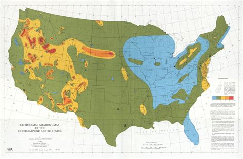 Geothermal Gradient Map Of The Conterminous United States Side 1