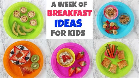 A Week Of Breakfast Ideas For Kids Quick Easy And Healthy Breakfasts