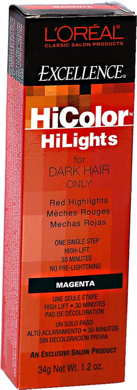 magenta l oreal hicolor red hilights permanent hair color hicolor magenta magenta hair