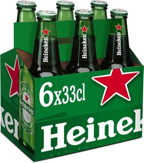 Heineken Cerveza Pack De 6 Botellas X 330 Ml Total 198 L Amazon