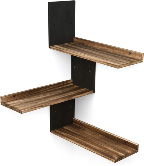 Buy Miratino Corner Wall Shelf Rustic Wood Corner Floating Shelves