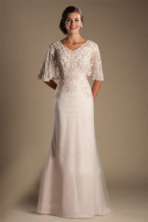 modest v neck flutter sleeve champagne tulle lace beaded wedding dress wedding dresses lace