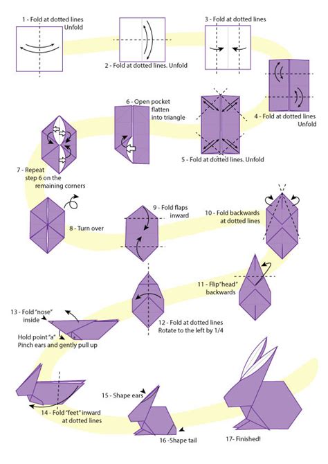 Origami Rabbit Directions