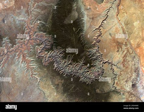 Grand Canyon Arizona Usa Satellite Image Stock Photo Alamy