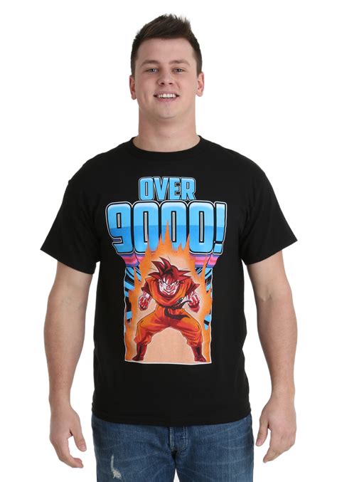 Sale $10.00 was $19.99 save $9.99 (50%) regular priced tees. Dragon Ball Z Over 9000 Men's T-Shirt