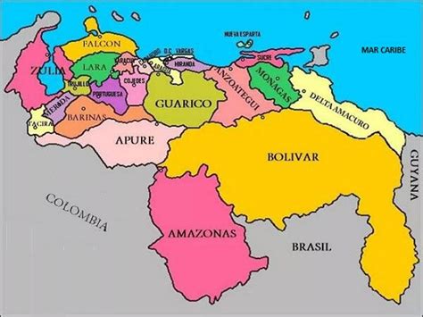 Mapa De Caracas Venezuela Completo